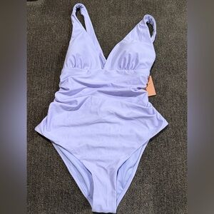NWT * Shade & Shore Lavender one puce women’s swimsuit